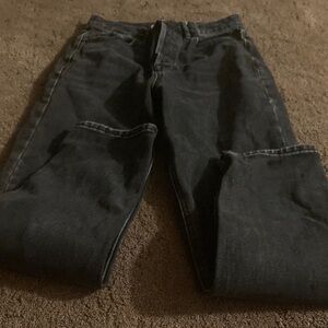 PacSun Black Straight Leg Jeans